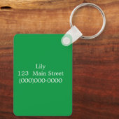 Lily Schlüsselanhänger (Rückseite)