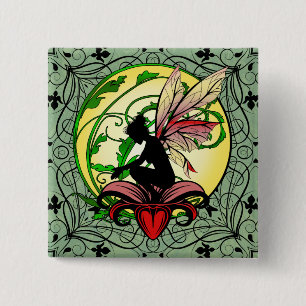 Lily Shadow Fairy Button