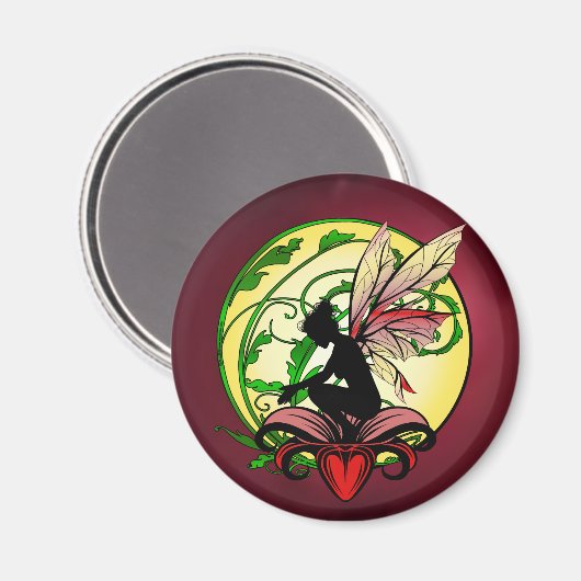 Lily Shadow Fairy Magnet (Vorderseite/Rückseite)