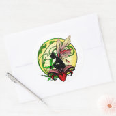 Lily Shadow Fairy Runder Aufkleber (Umschlag)