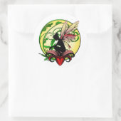 Lily Shadow Fairy Runder Aufkleber (Tasche)