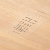 Lily Simple Classic Acryleinladungen (Ablage )