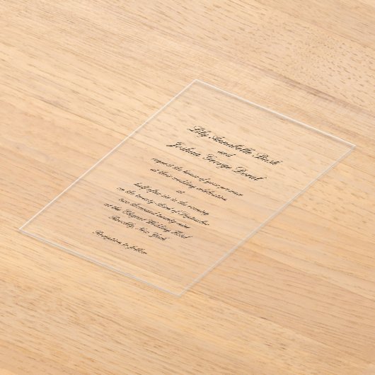 Lily Simple Classic Acryleinladungen (Ablage )