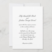 Lily Simple Classic Einladung (Vorderseite)