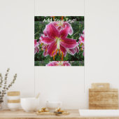 Lily Stargazer Lila Blume Poster (Küche)