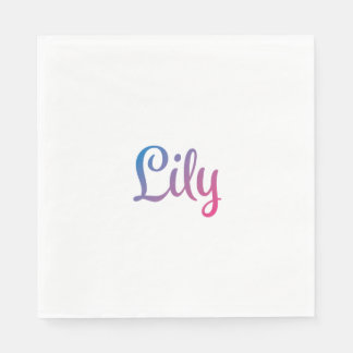 Lily Stylish Cursive Serviette