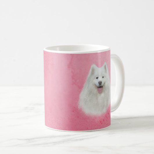 Lily the samoyed kaffeetasse (VorderseiteRechts)