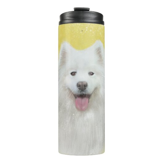 Lily the Samoyed Thermosbecher (Vorderseite)