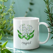 Lily the Valley May Birth Blume Niedlich Floral Kaffeetasse