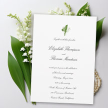 Lily Valley informelle Elegant Hochzeit
