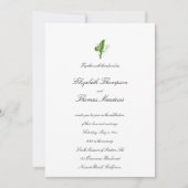 Lily Valley informelle Elegant Hochzeit Einladung (Vorderseite)