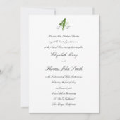 Lily Valley Religious formale Traditionelle Hochze Einladung (Vorderseite)