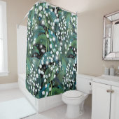 Lily Valley Seamless Muster Hintergrund Duschvorhang (Beispiel)