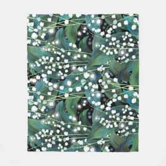 Lily Valley Seamless Muster Hintergrund Fleecedecke