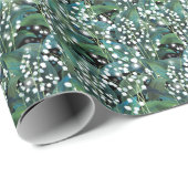 Lily Valley Seamless Muster Hintergrund Geschenkpapier (Rolleneckpunkt)