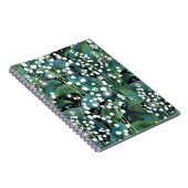 Lily Valley Seamless Muster Hintergrund Notizblock (Rechte Seite)