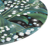 Lily Valley Seamless Muster Hintergrund Schneidebrett (Ecke)