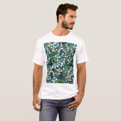 Lily Valley Seamless Muster Hintergrund T-Shirt (Vorne ganz)