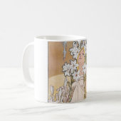 Lily (vier Blume), Alphonse Mucha Kaffeetasse (Vorderseite Links)