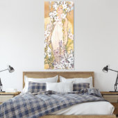 Lily (vier Blume), Alphonse Mucha Leinwanddruck (Insitu (Schlafzimmer))
