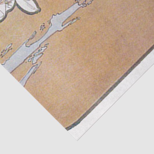 Lily (vier Blume), Alphonse Mucha Seidenpapier (Ausschnitt)