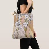 Lily (vier Blume), Alphonse Mucha Tasche (Von Nahem)