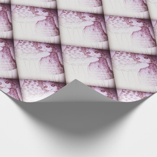 Lily war ein kleines Mädchen Geschenkpapier (Ecke)