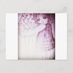 Lily war ein kleines Mädchen Postkarte