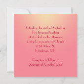 Lily Wedding Invite Einladung (Rückseite)