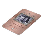 LILY Wedding stationär - Kupfer Magnet (Linke Seite)