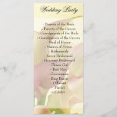 Lily Weddings Programme, Floral, Blume, Frühjahr Programm (Rückseite)