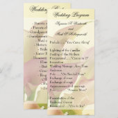 Lily Weddings Programme, Floral, Blume, Frühjahr Programm (Vorne/Hinten)