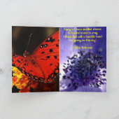 Lily White Blume Friedensbüro Liebe Destiny Karte (Innenseite)