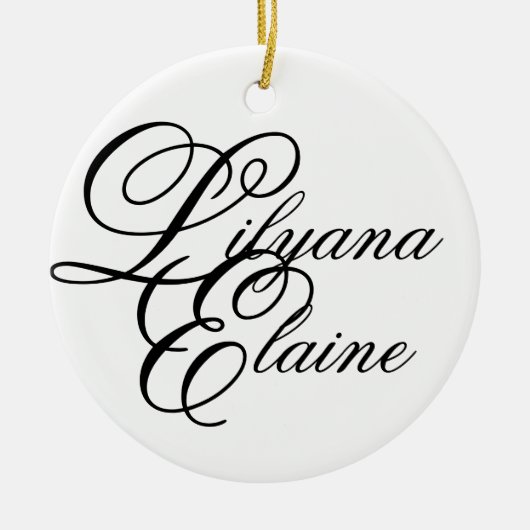 Lilyana Elaine Keramik Ornament (Vorne)
