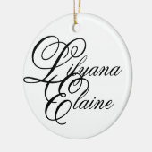 Lilyana Elaine Keramik Ornament (Links)