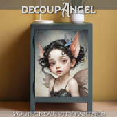 Lilybelle the Elf - Decoupage - Seidenpapier