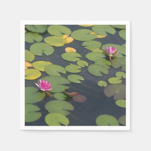 Lilypad Pond Painting Monet Serviette