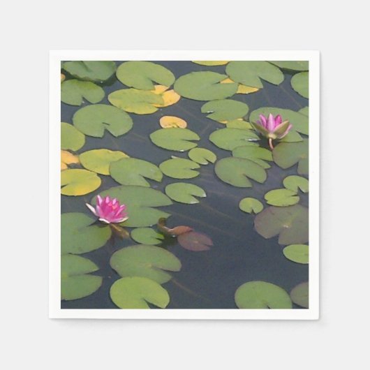 Lilypad Pond Painting Monet Serviette (Vorderseite)