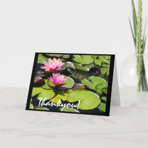 Lilypad Turtle Thankyou Card Dankeskarte