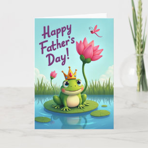 Lilypad Vatertag Kunstkarte Karte