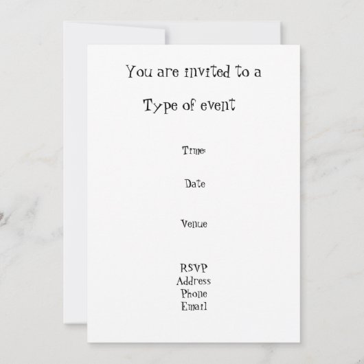 'Lilypads' Einladung zur Anpassung (Rückseite)