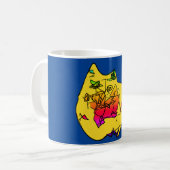 Lily's Abstrakte Katze Kaffeetasse (Vorderseite Links)