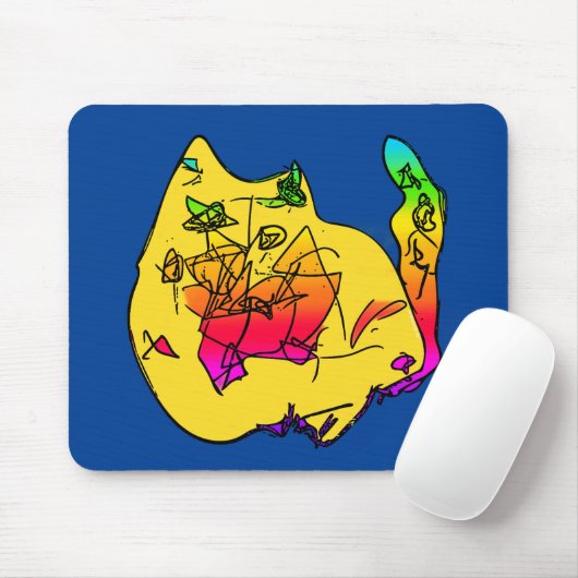 Lily's Abstrakte Katze Mousepad (Mit Mouse)