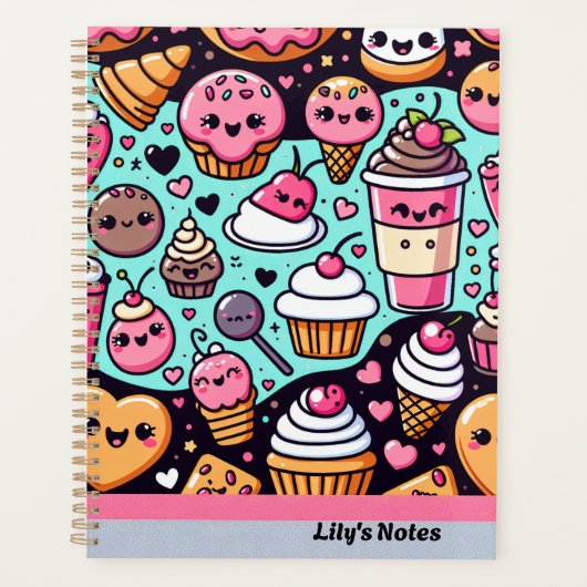 Lily's Notes Niedlich Desserts Planer (Vorderseite)