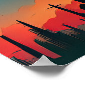 Lima-Comic-Stil Poster (Ecke)