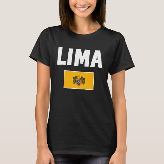 Lima Flag souvenir Peru T-Shirt (Vorderseite)