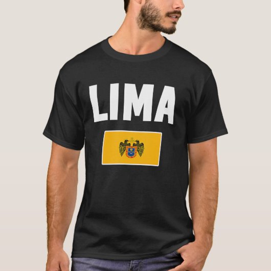 Lima Flag souvenir Peru T-Shirt (Vorderseite)