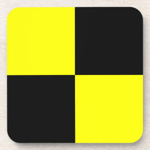 Lima Gelb schwarz Getränkeuntersetzer