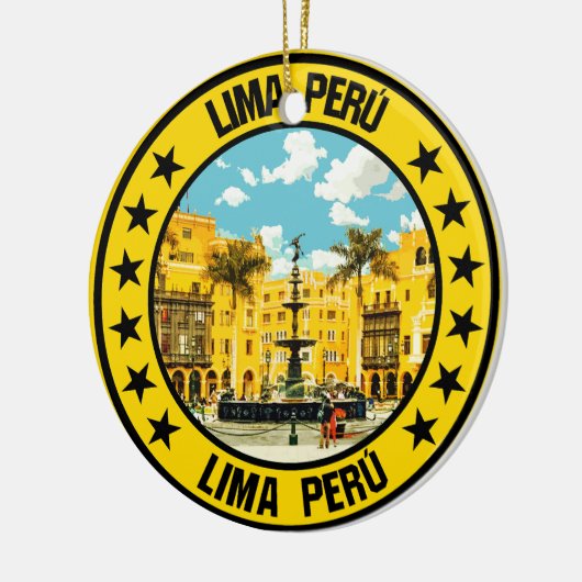 Lima Keramik Ornament (Links)