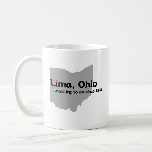 Lima, Ohio Kaffeetasse (Links)